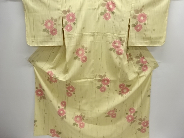 JAPANESE KIMONO / UNUSED HIROMICHI NAKANO FLORAL PATTERN YUKATA